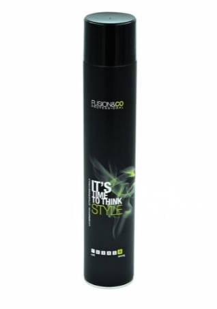 Fusion&CO It`s Time to Think Style Hair Spray - Lakier do Włosów Mocny 5/6 750ml